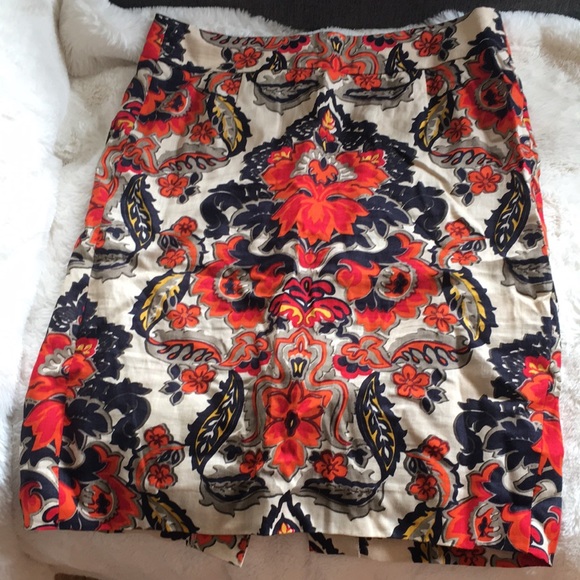 J. Crew Dresses & Skirts - J.Crew Antonia Paisley Linen Pencil Skirt
